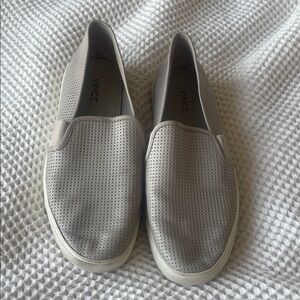 Vince Blair Women’s Perforated Slider Sneakers Gray - Size 9